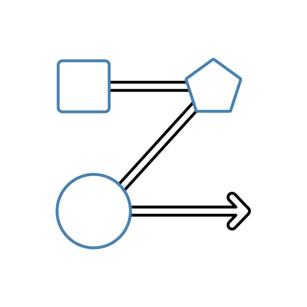 workflow concept line icon. Simple element illustration. workflow concept outline symbol design. vector