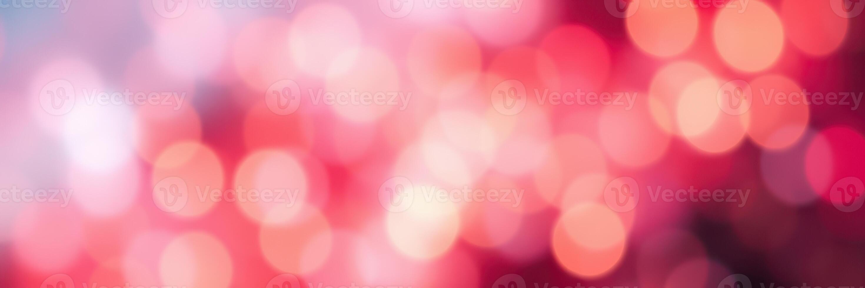 Abstract red bokeh lights sparkle softly creating a dreamy background for celebration and festive occasions photo