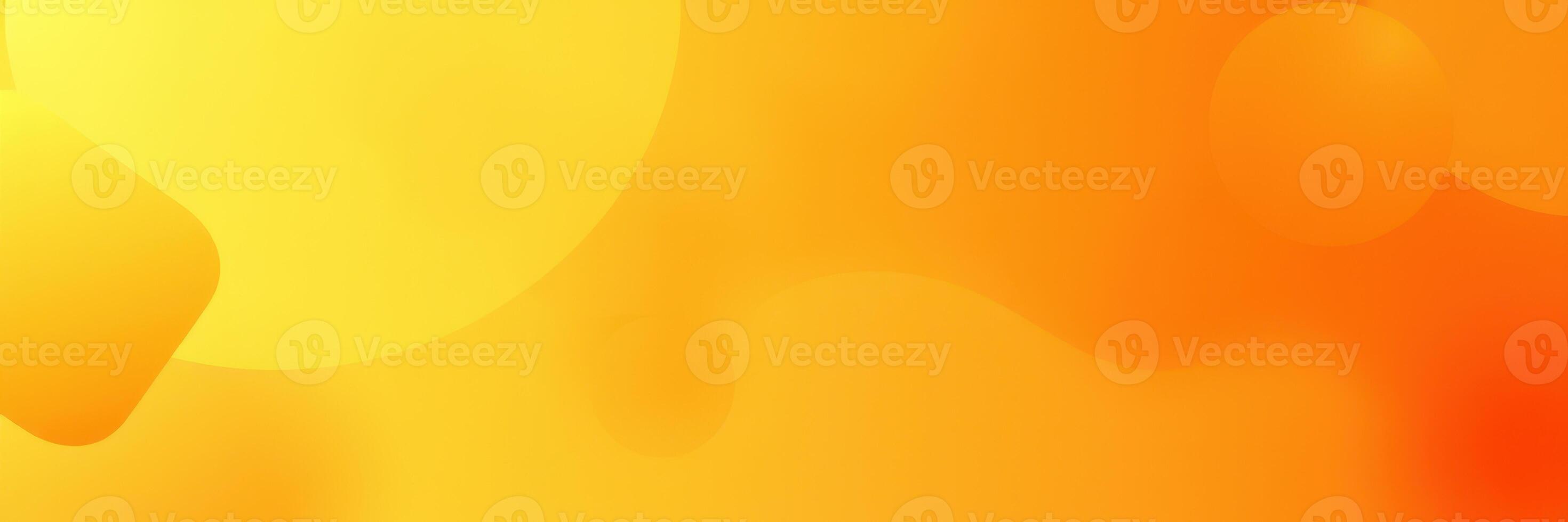 Bright orange and yellow abstract background with soft gradients and bubbles for design projects or digital art photo
