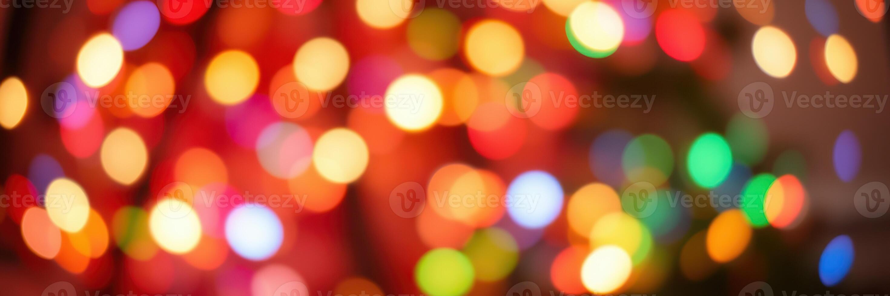 Colorful festive lights create a warm and inviting atmosphere during a celebration at night photo