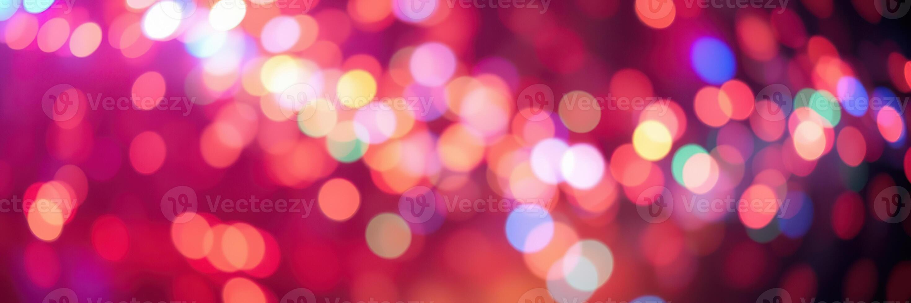 Colorful bokeh lights create a vibrant atmosphere for celebrations during the festive season photo
