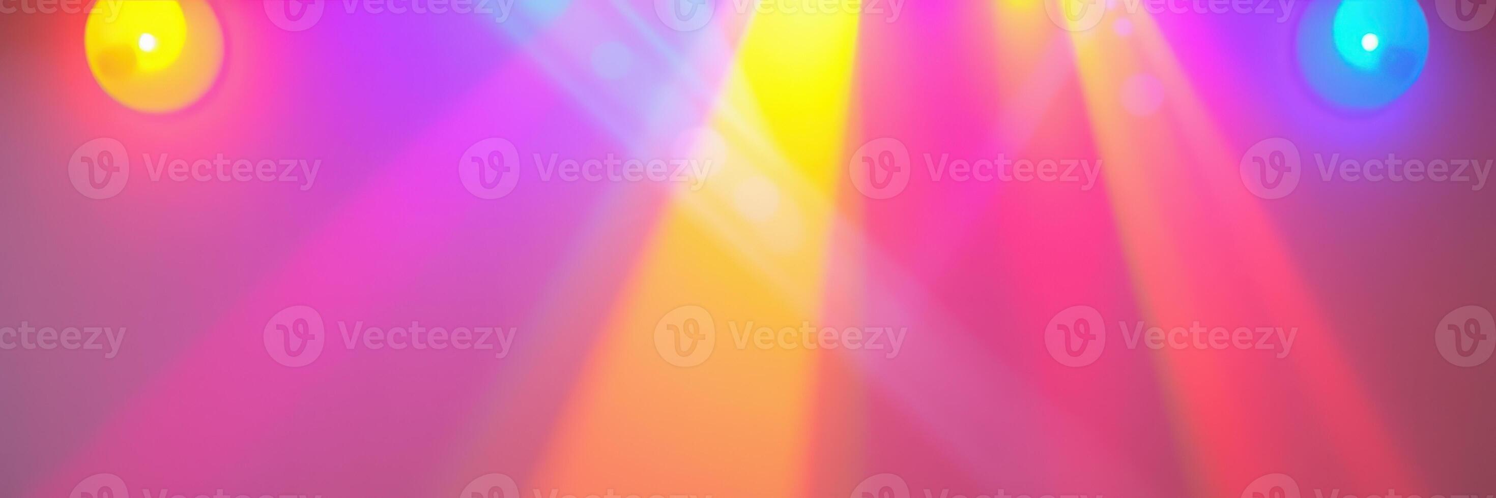 Colorful light beams create a vibrant atmosphere at a lively party during the evening in a festive venue photo