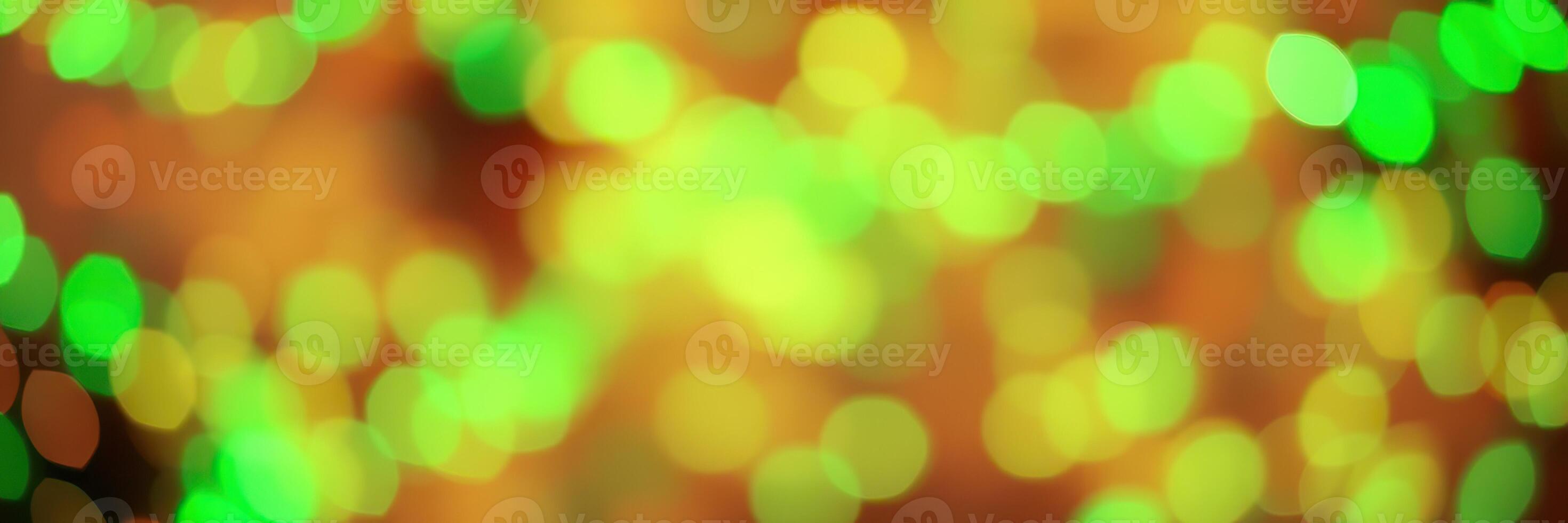 Colorful bokeh lights create a festive atmosphere during a celebration in the evening photo