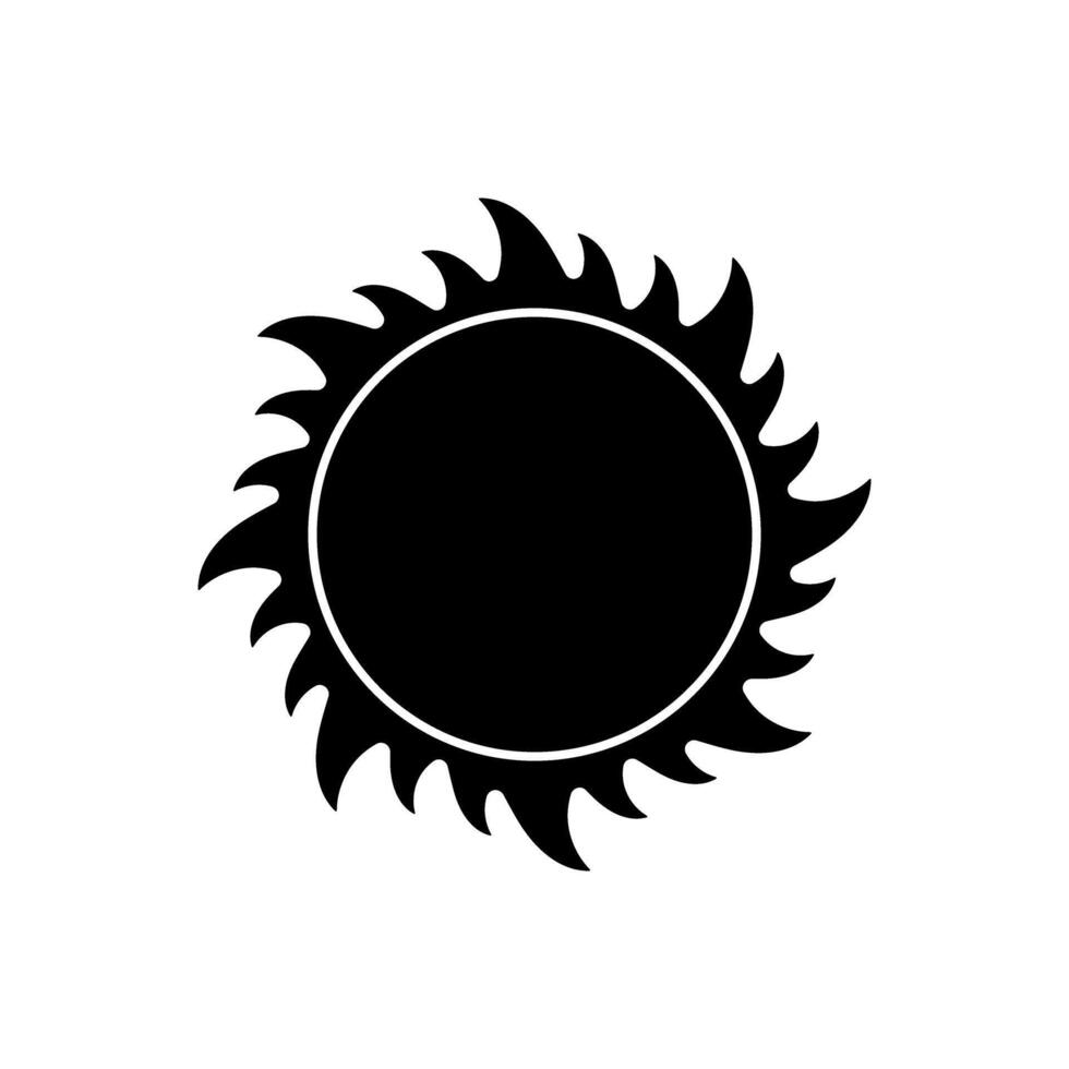 Sun icon. Summer illustration sign. hot symbol or logo. vector