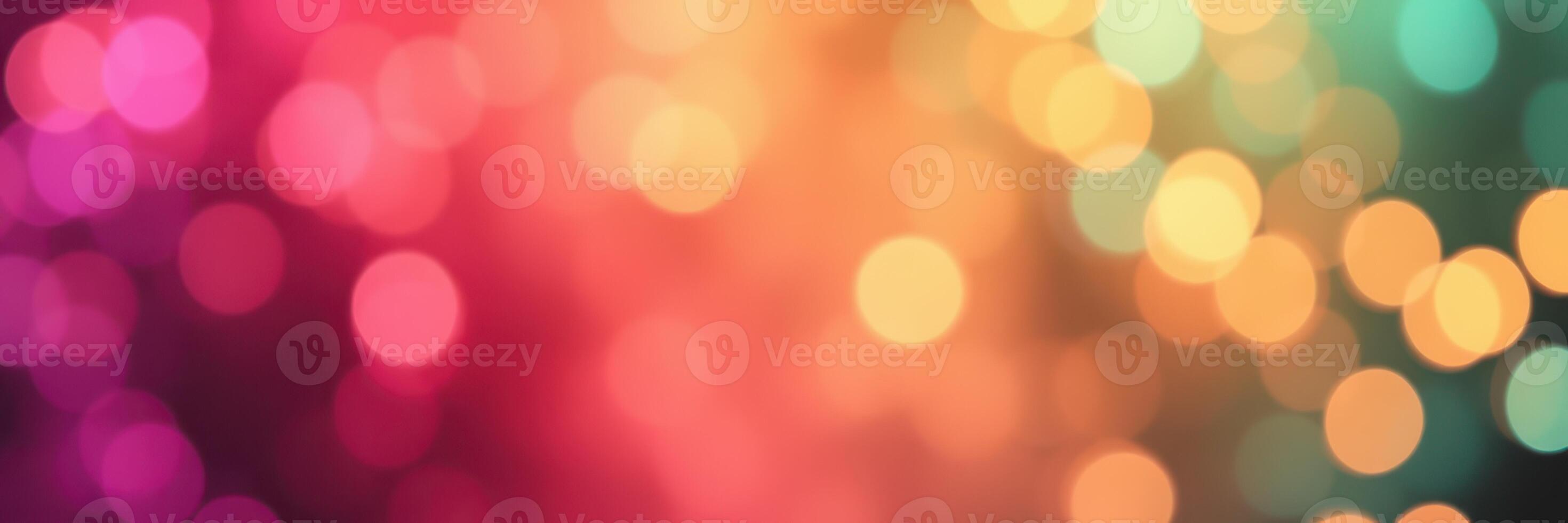 Colorful abstract bokeh background with vibrant hues and soft light effects for artistic design photo