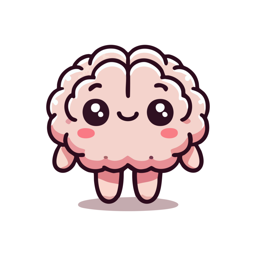 cute icon character brain png