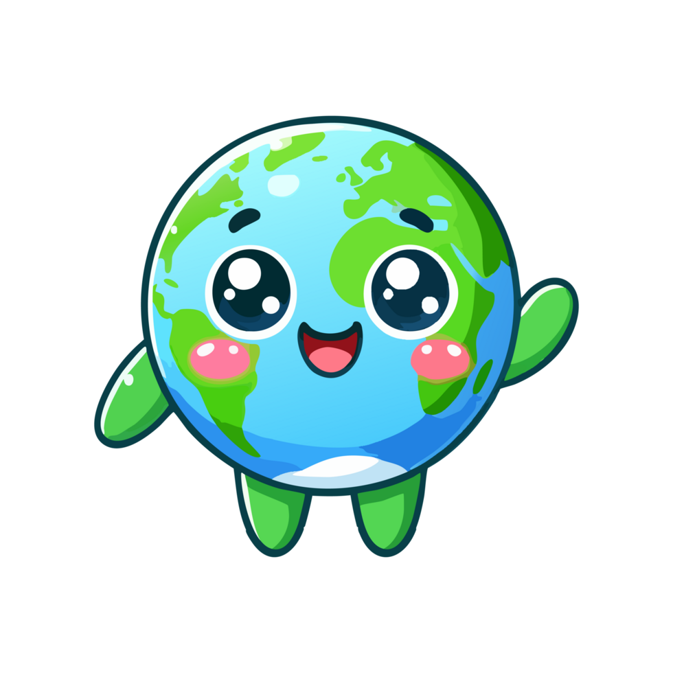 cute icon character earth png