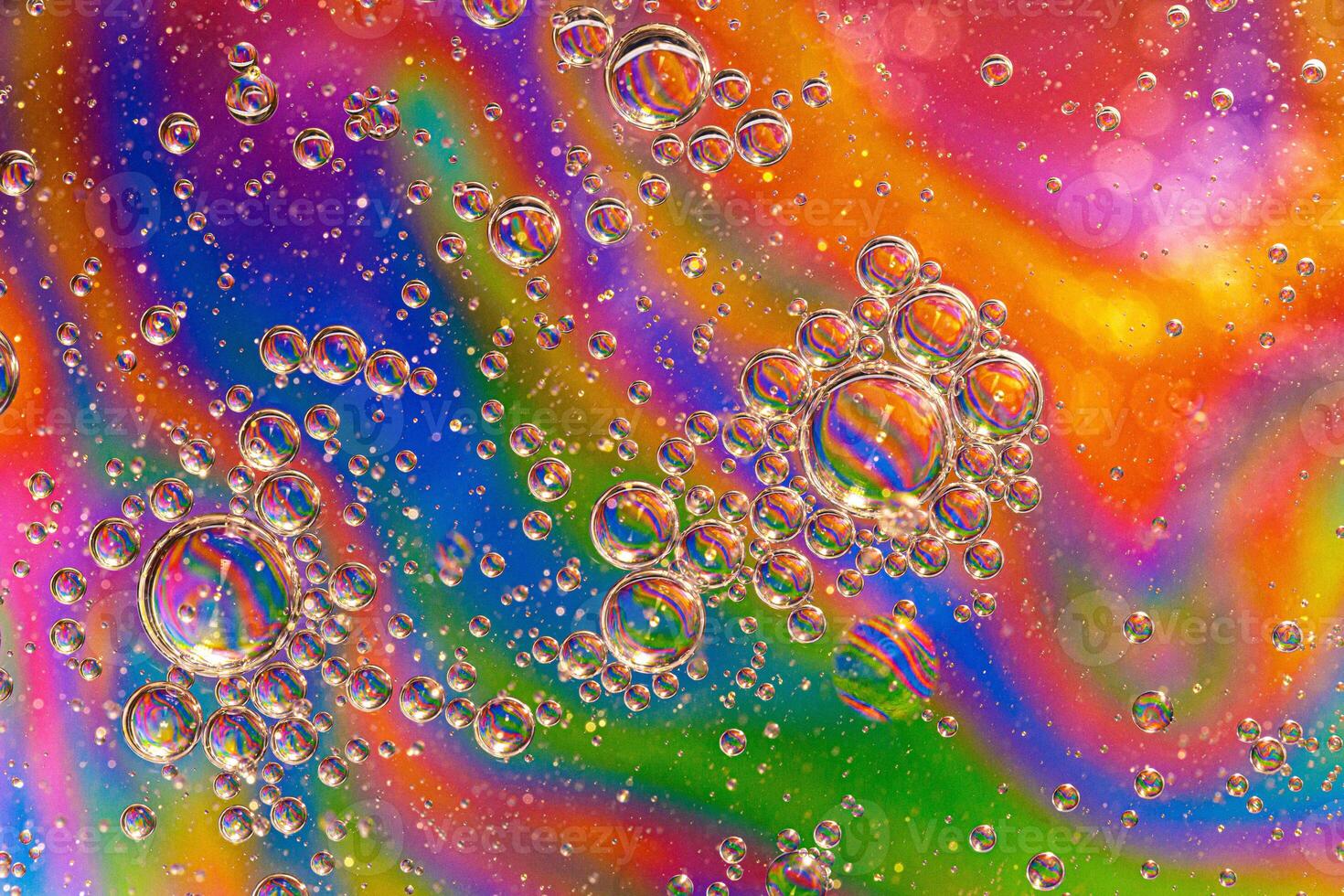 Colorful background with bubbles. Abstract background. Close up. photo