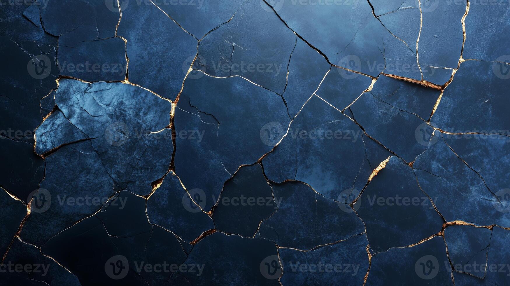 Detailed cracked surface showing deep fissures and contrasting colors in a textured setting photo