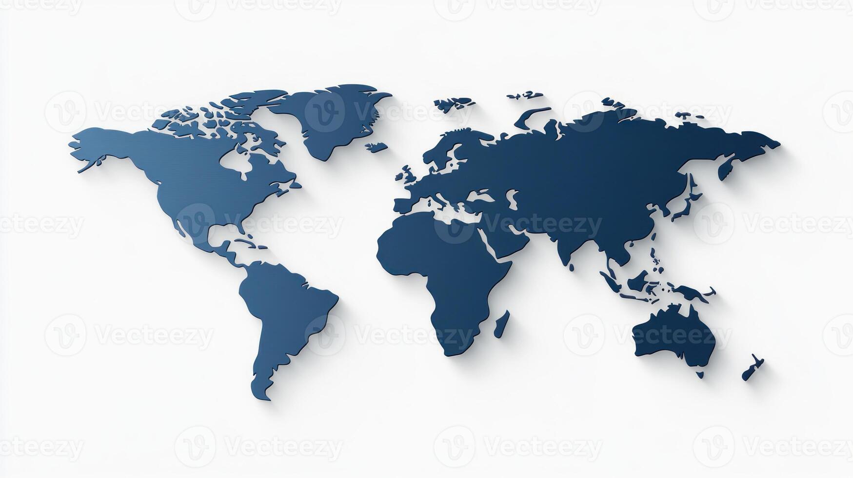 Dark blue world map depicting continents and oceans, emphasizing global geography in a minimalistic design photo