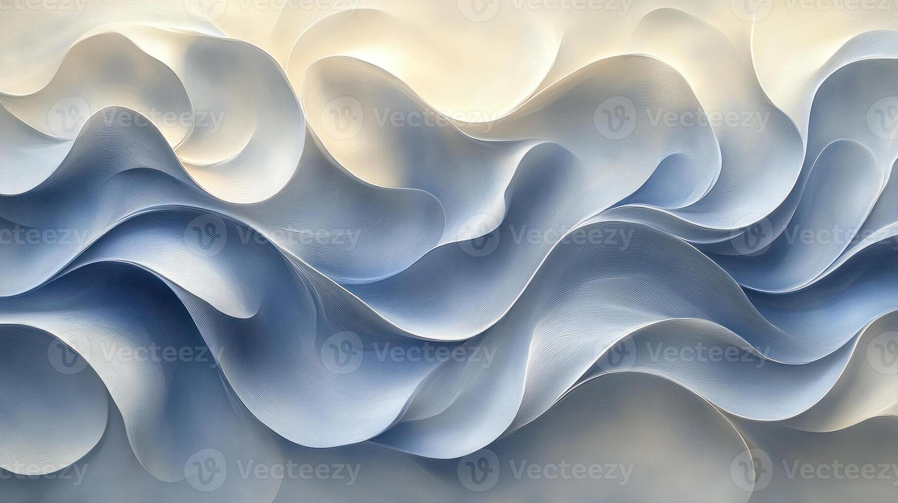 Swirling blue and white waves blend together in a smooth, flowing design that evokes calmness photo