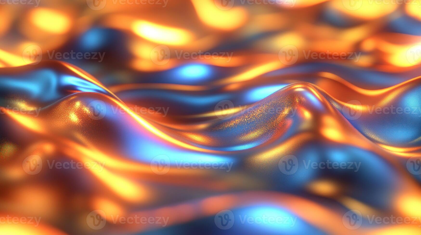Vivid waves of blue and orange create an abstract texture that captivates with dynamic movement and color photo