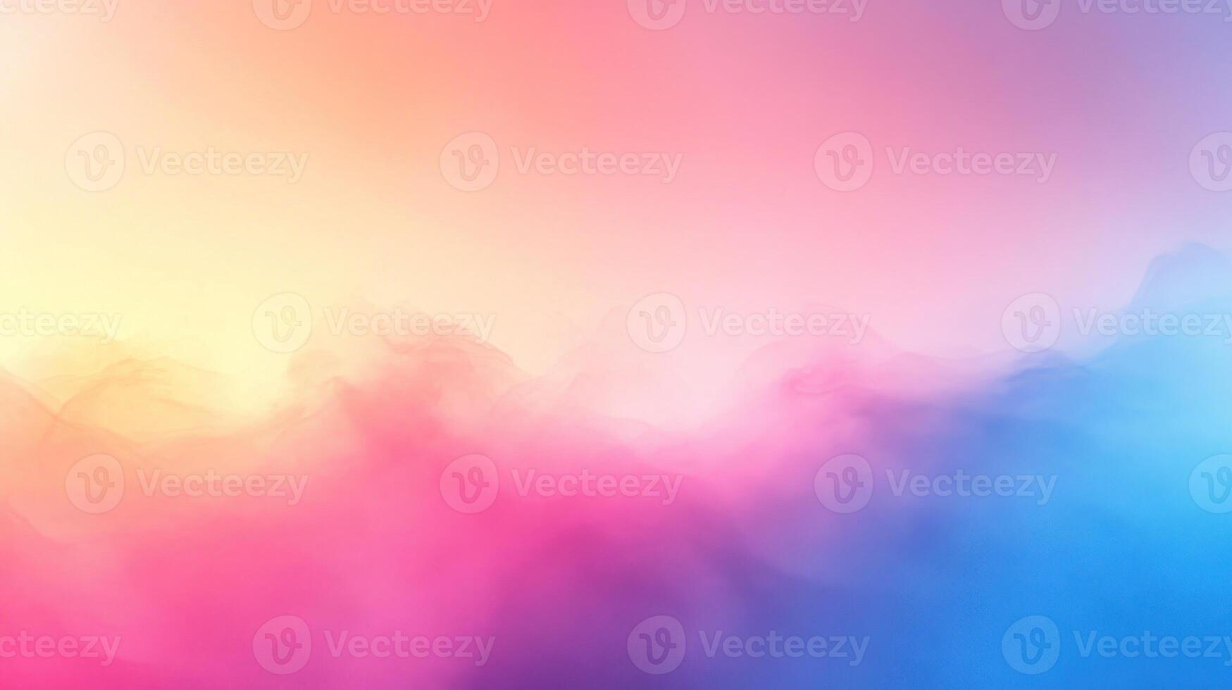Soft gradient blends of pink, blue, and yellow create a serene and vibrant abstract background photo