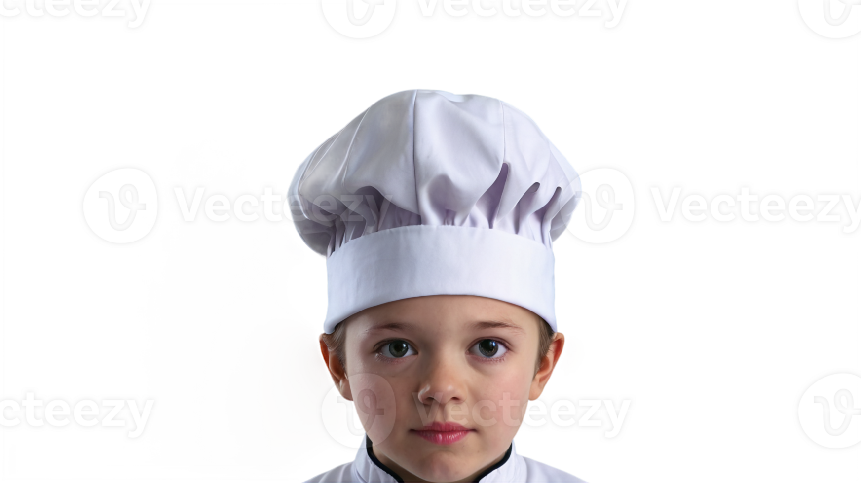 A chef's hat is shown on transparent background png