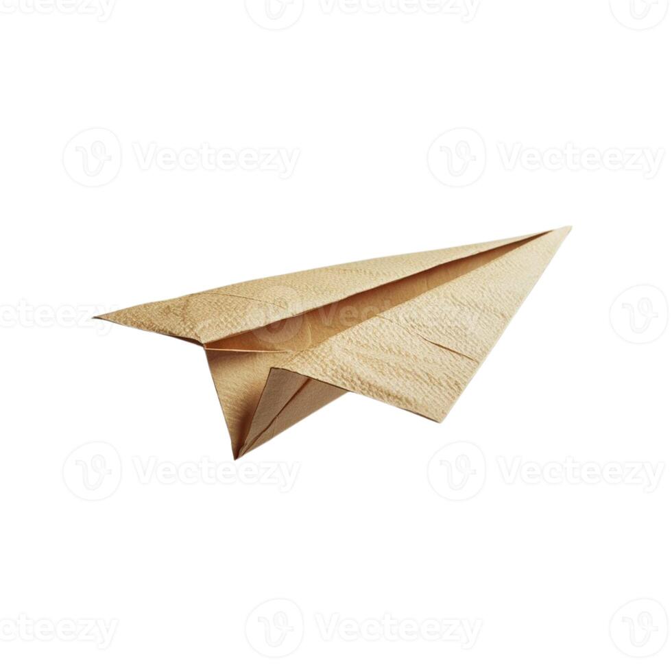 Paper airplane design on a white background. photo