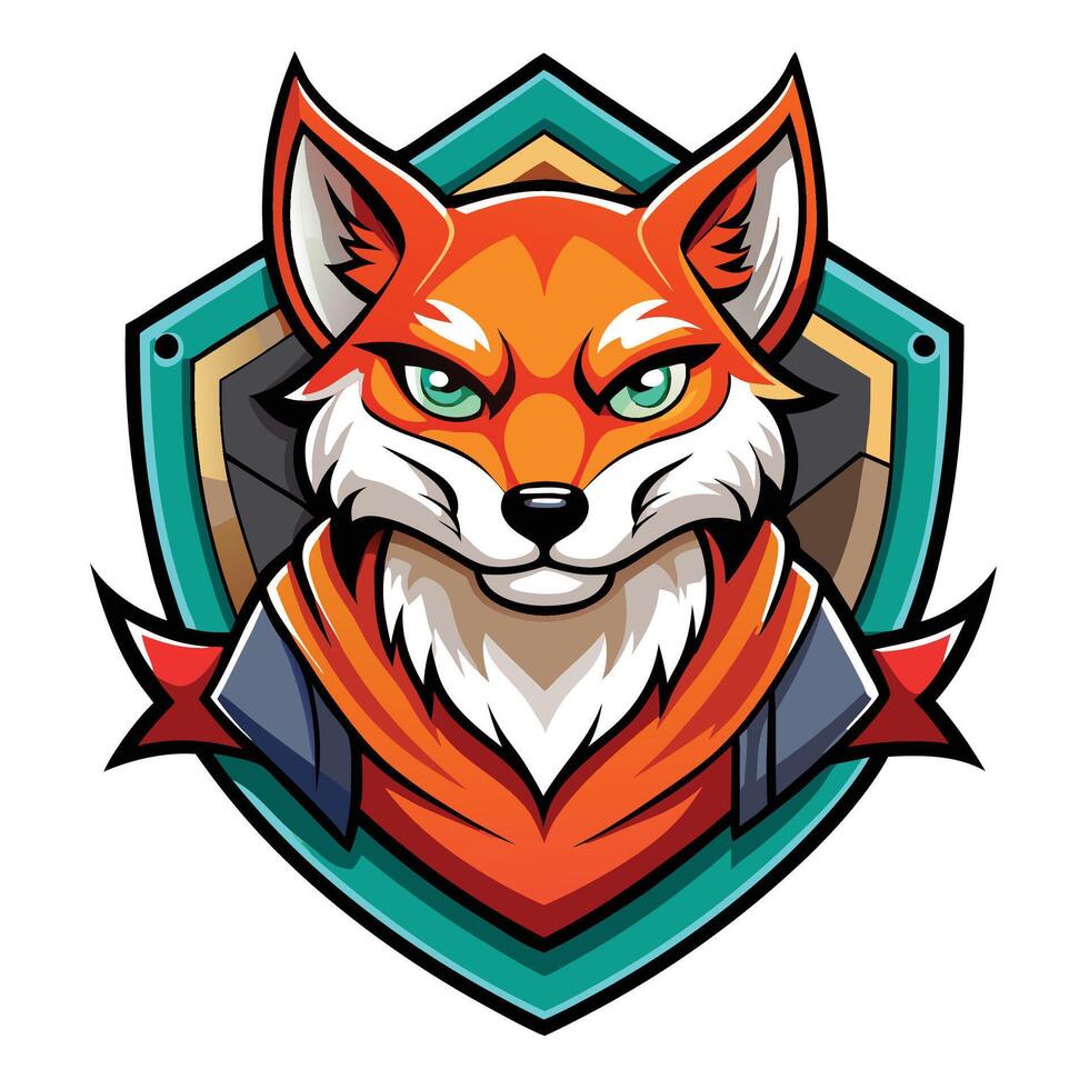 fox mascot logo illustration vector