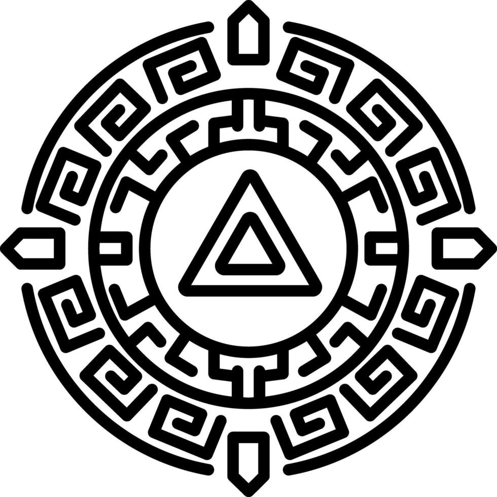Sparta laconia symbol icon in line style vector