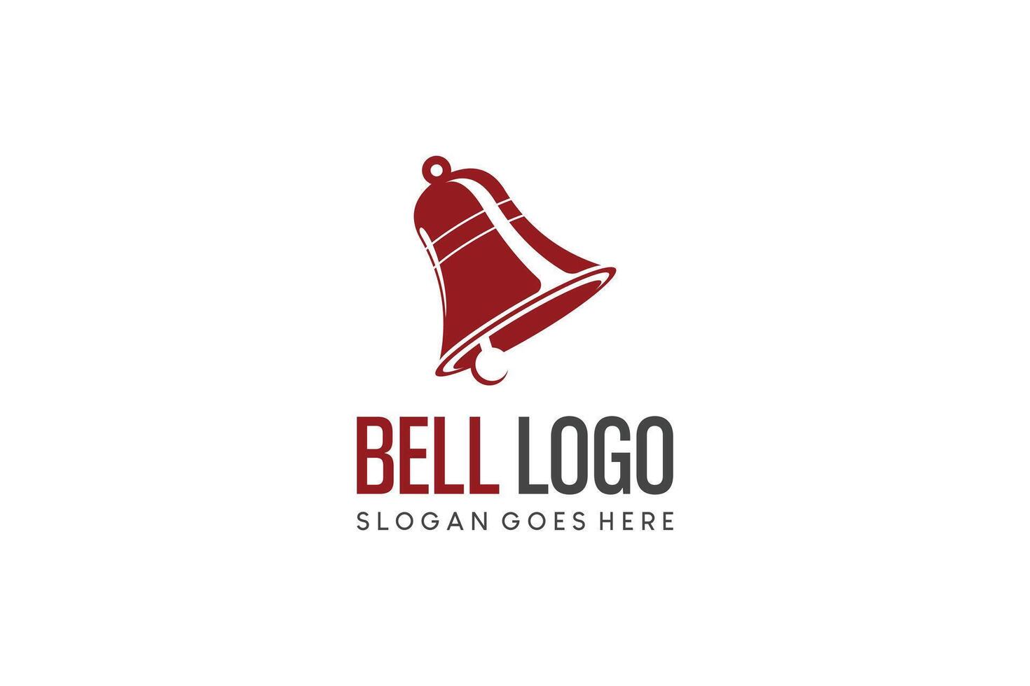 Simple bell logo . Notification bell icon symbol vector