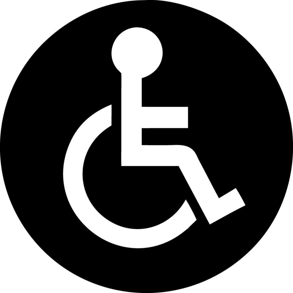 Accessible Wheelchair Symbol Sign for Disability Parking and Facilities vector
