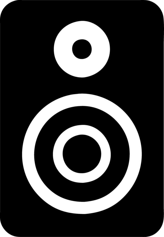 Audio Speaker Graphic for Music and Technology Design Projects vector