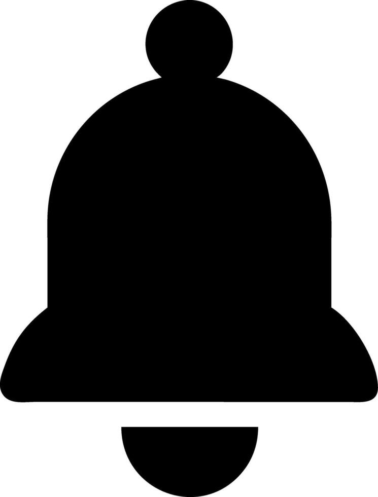 Black Bell Notification for Alerts Reminders and Messages vector