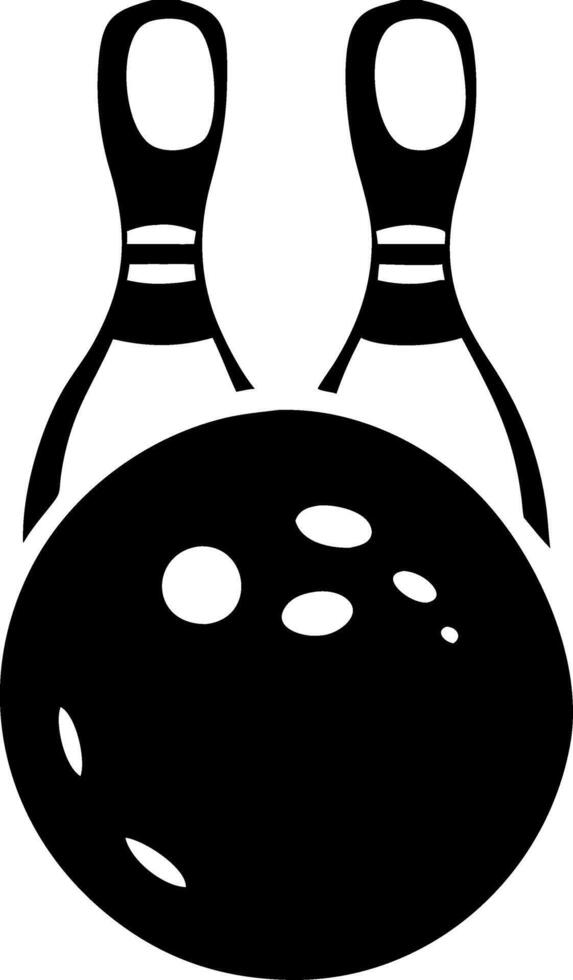 Bowling Ball and Pins Illustration for Sports and Recreation Design vector