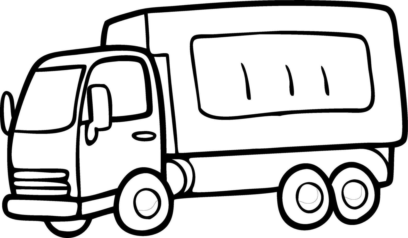 Cartoon Garbage Truck Illustration for Environmental and Educational Use vector