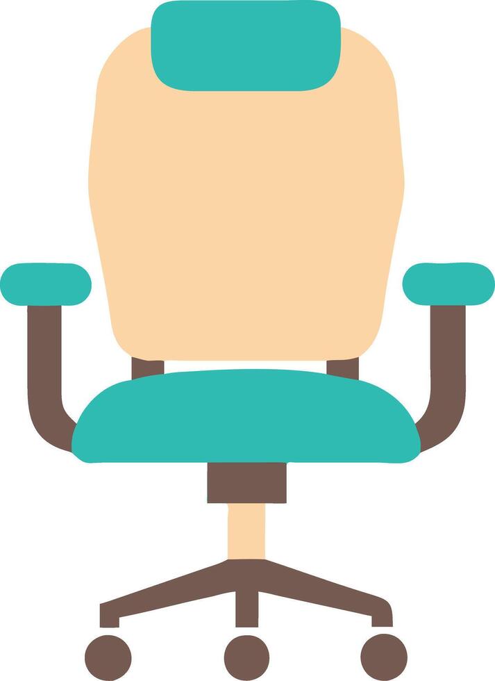 Ergonomic Office Chair Illustration for Workplace and Home Design vector