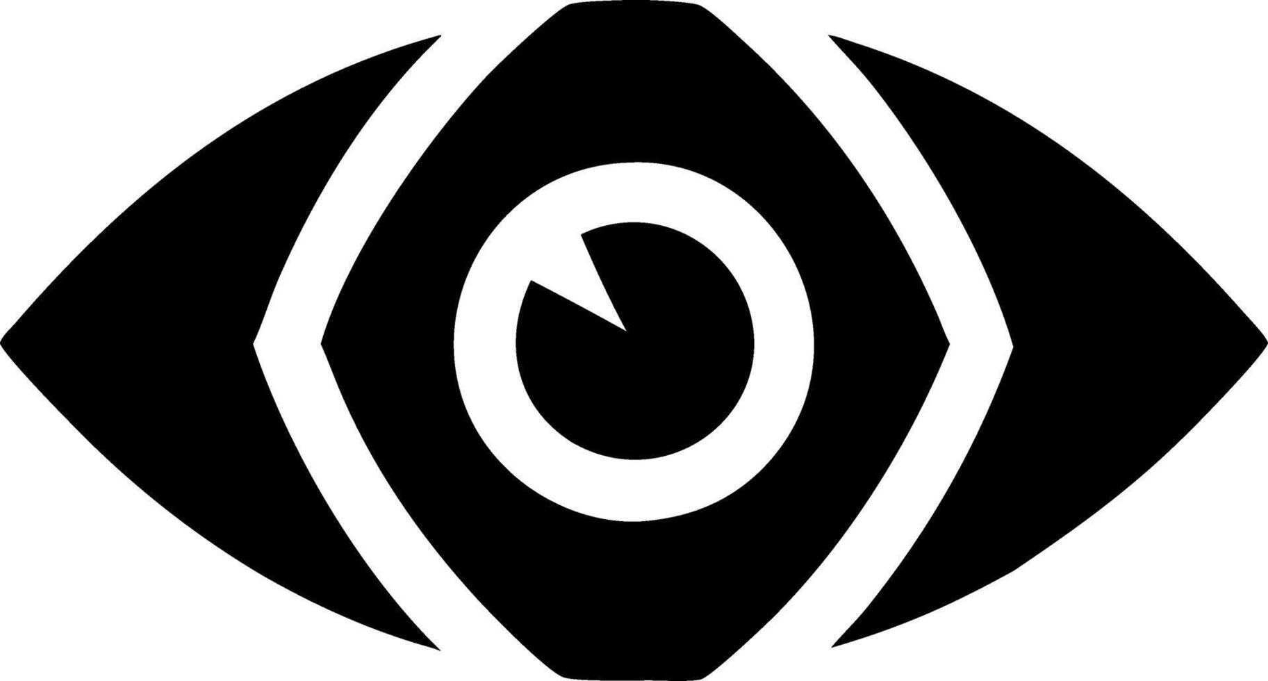 Eye Minimalist Design Symbolizing Vision and Focus vector