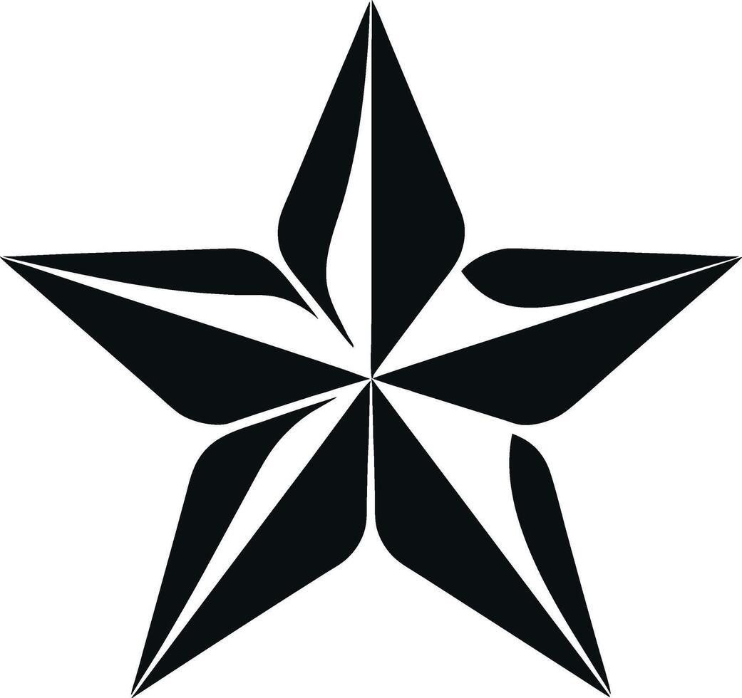 Geometric Abstract Star Design for Artistic and Decorative Use vector
