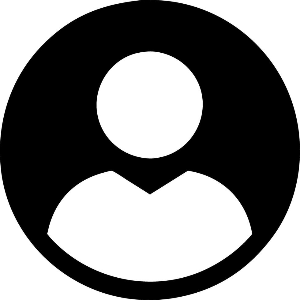 Generic User Profile Avatar for Online Platforms and Social Media vector