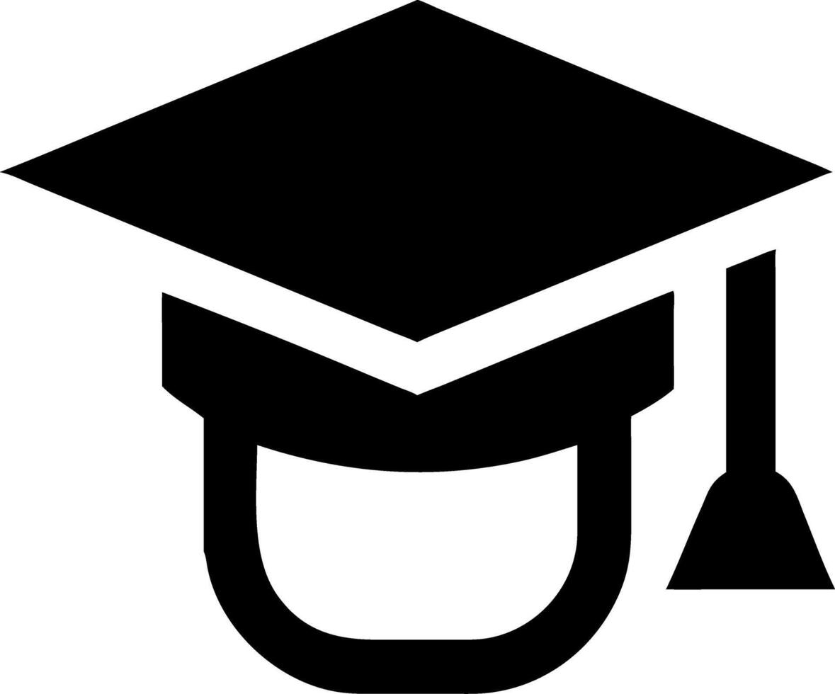 Graduation Cap Education for Schools and Academic Achievements vector