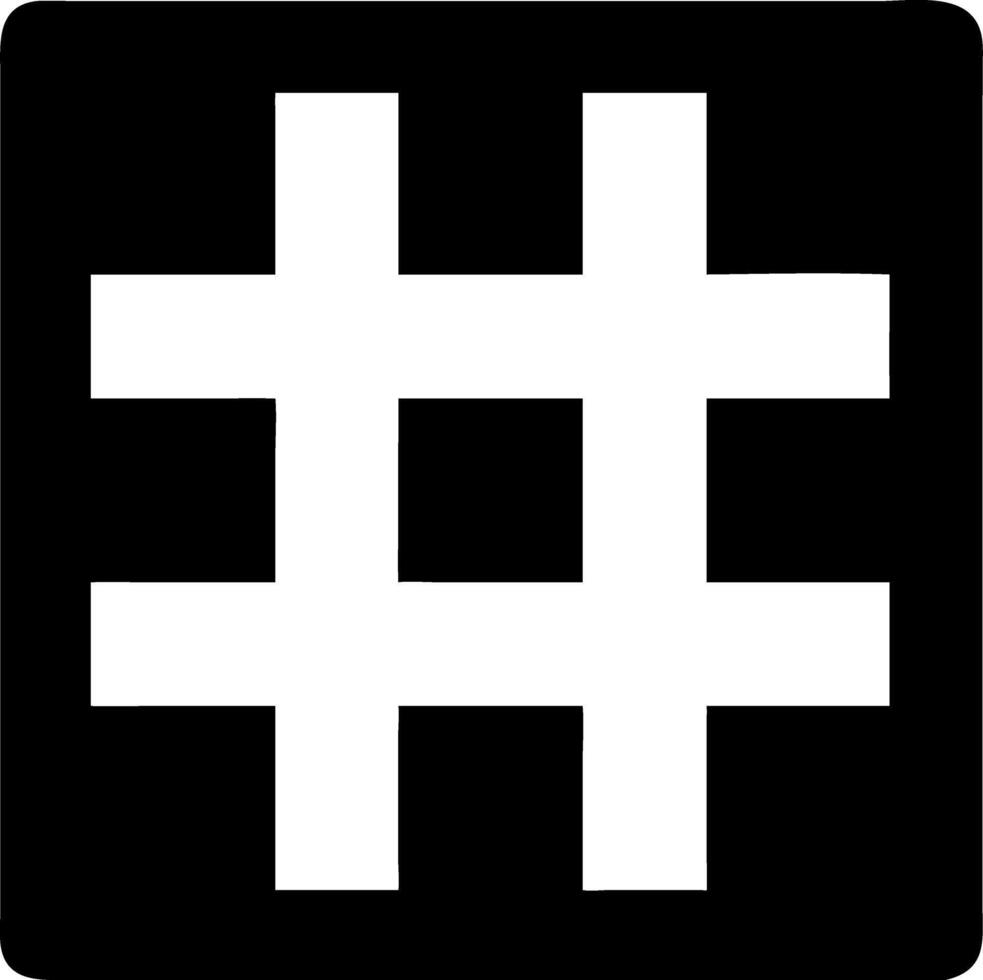 Hashtag Symbol Illustration for Social Media and Technology Designs vector
