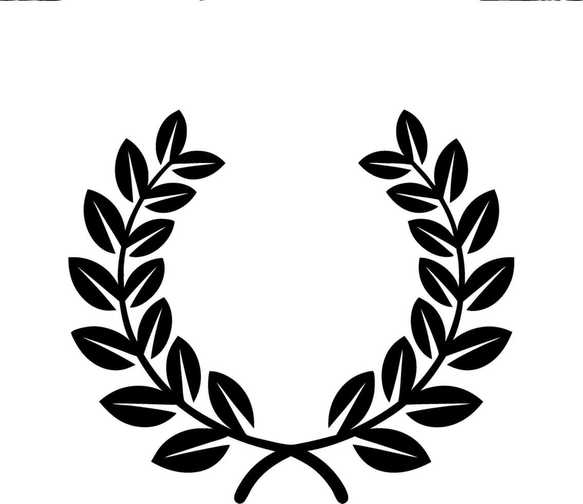 Laurel Wreath Symbol of Victory and Achievement vector