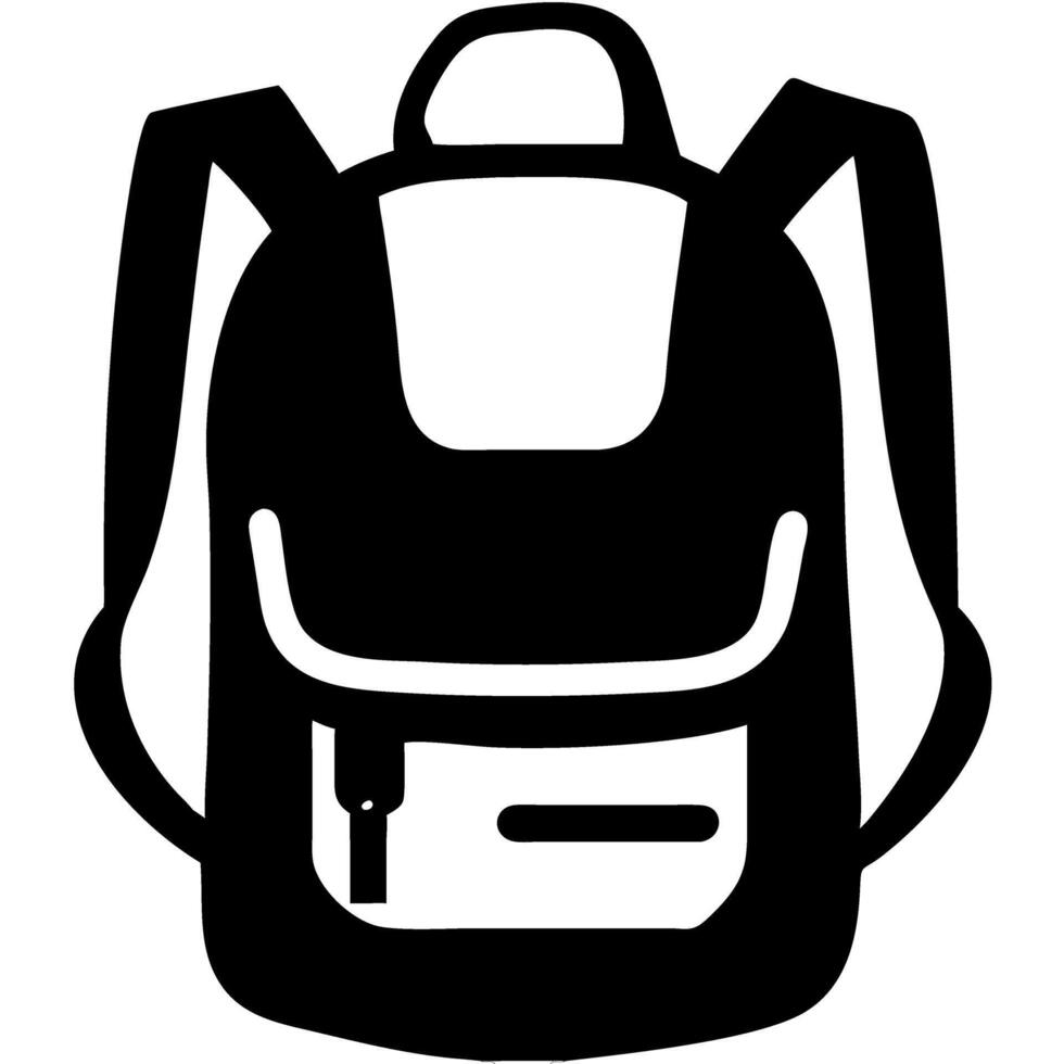 Minimalist Backpack for Travel and Adventure Design vector