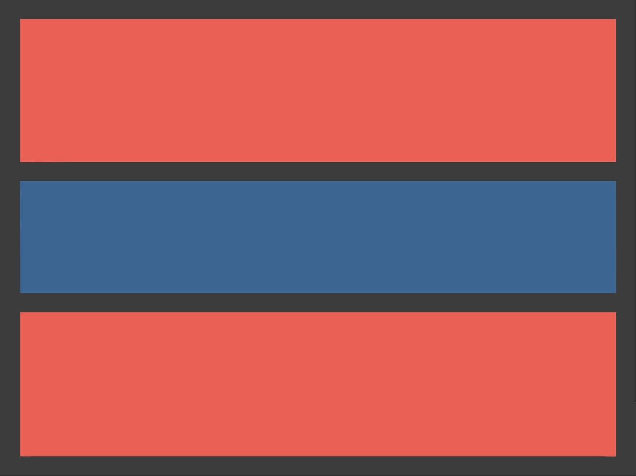 Minimalist Rectangular Blue and Red Striped Design for Prints or Graphics vector