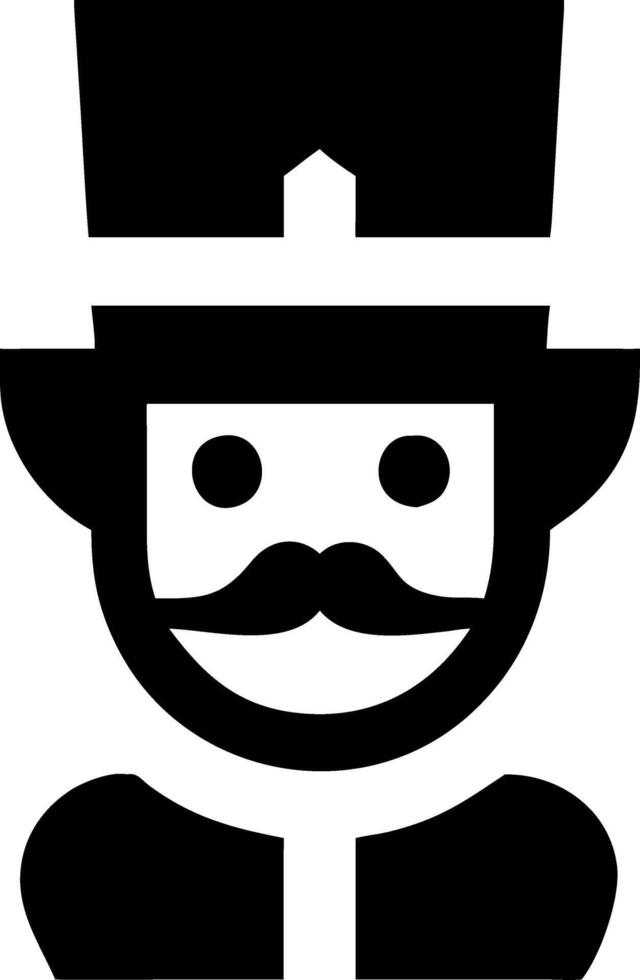 Nutcracker Soldier Illustration Christmas Holiday Decor Symbol vector