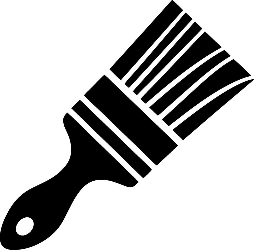 Paint Brush Art Symbolizing Creativity and Artistic Expression vector