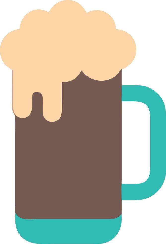Illustration of Beer Mug with Foam Perfect for Oktoberfest or Bar Promotions vector