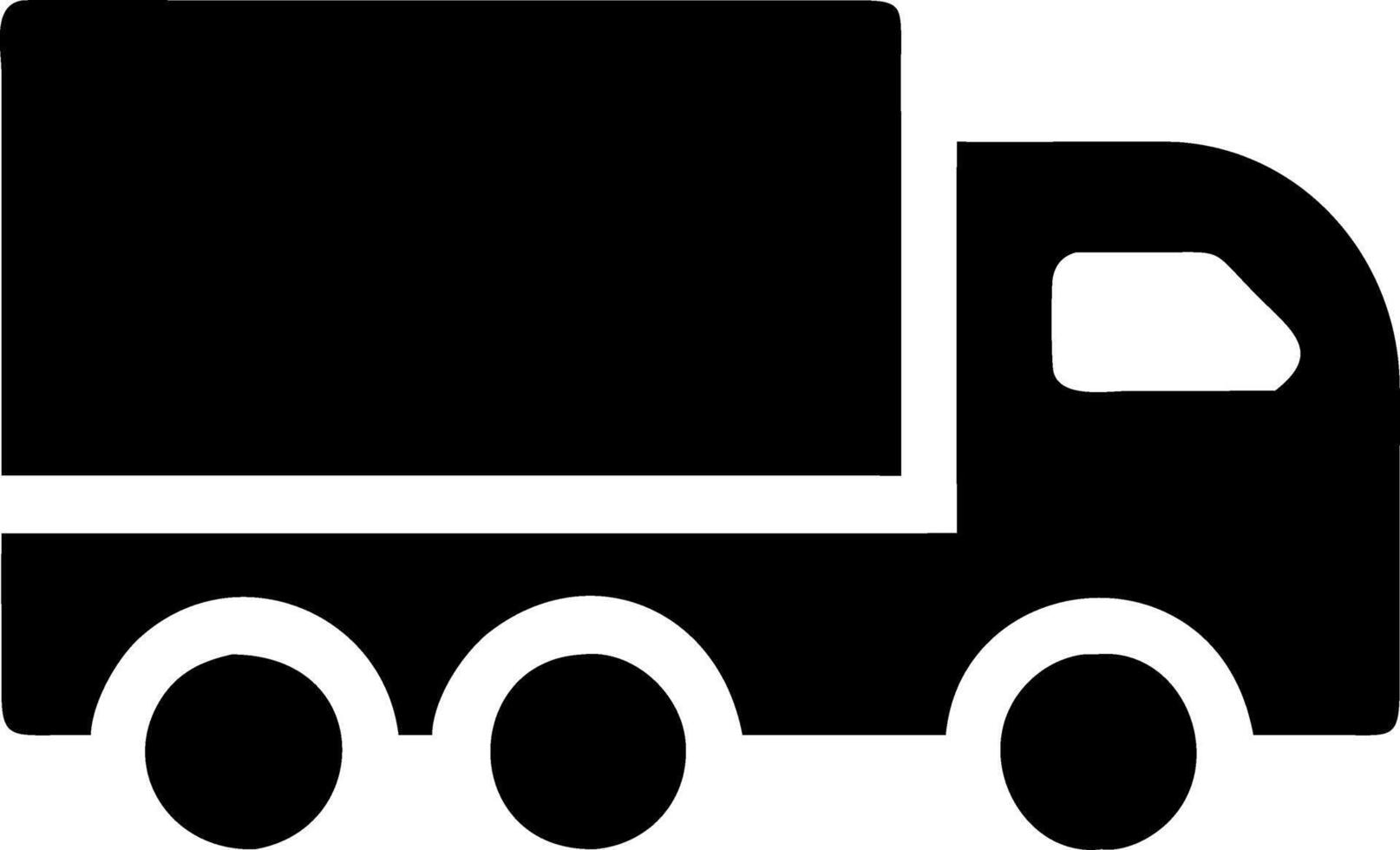 Illustration of Black Truck for Transportation and Delivery Services vector