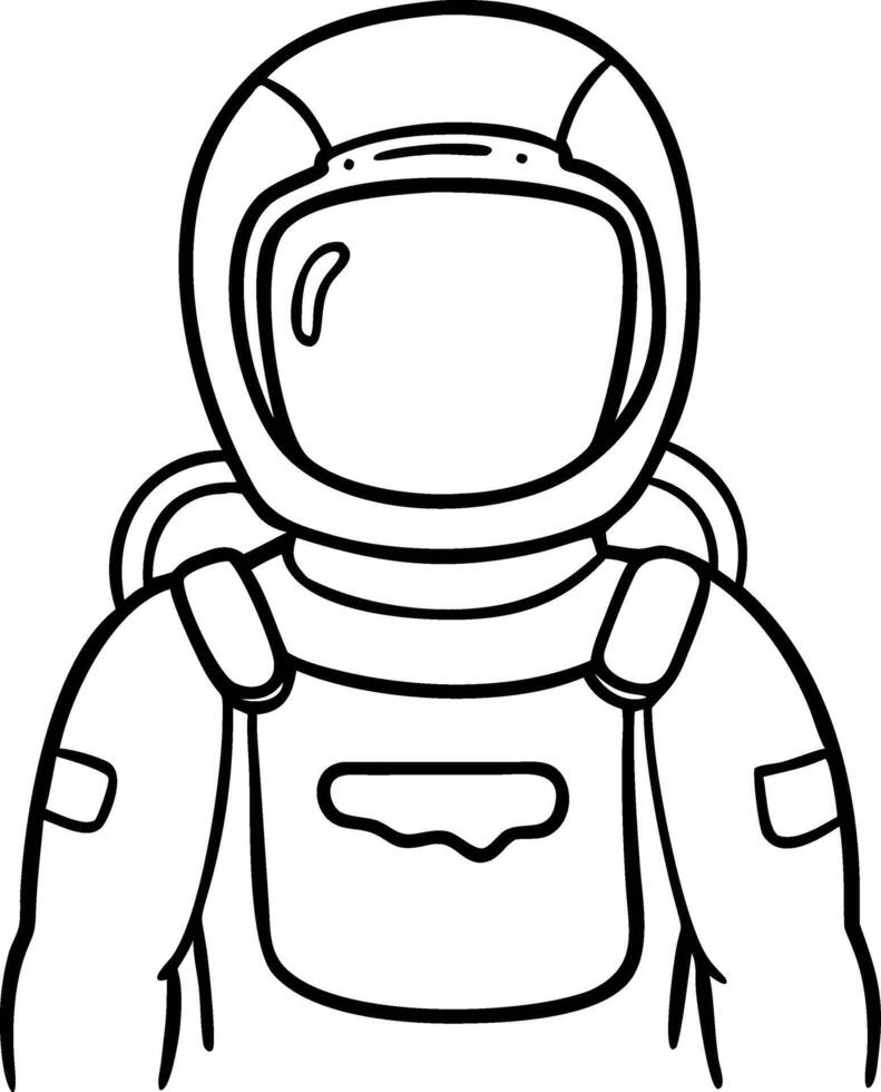 Illustration of Astronaut Suit with Helmet for Space Exploration Themes vector