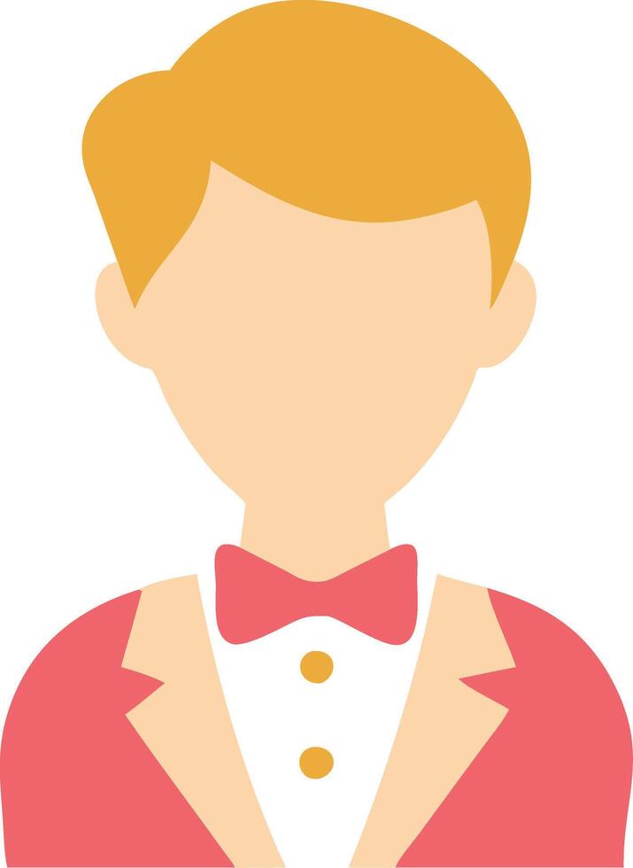 Illustration of Businessman in Suit with Bow Tie for Professional Design vector