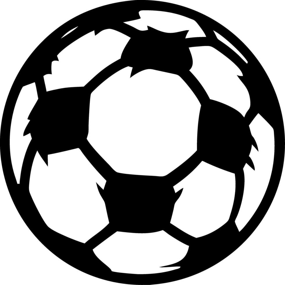 Silhouette Soccer Ball for Sports Branding and Design vector