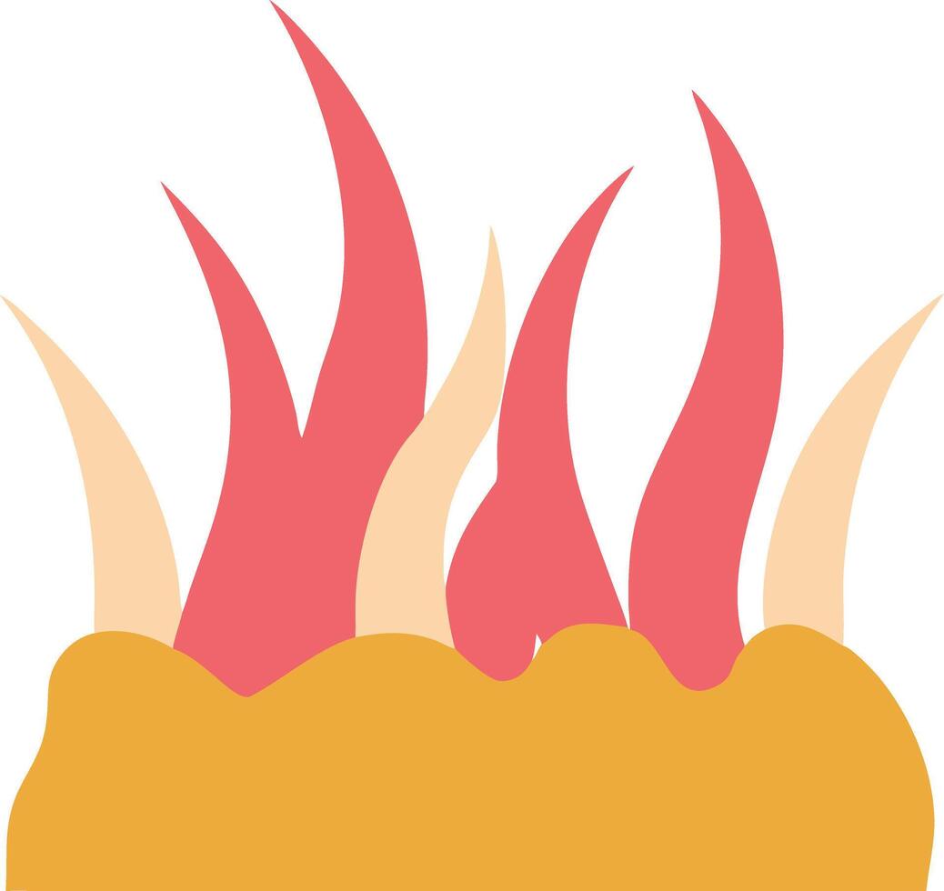 Vibrant Abstract Fire Flames Illustration for Design Projects vector