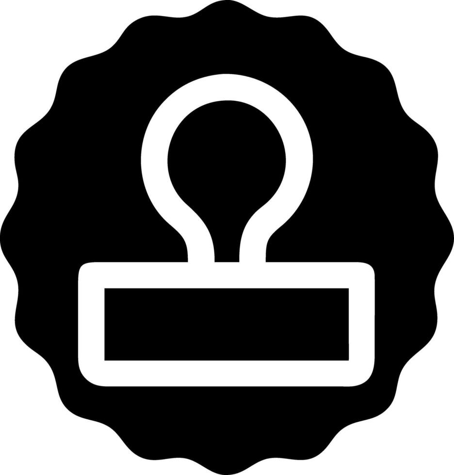 Vintage Circular Rubber Stamp with Blank Label for Business and Approval Concepts vector