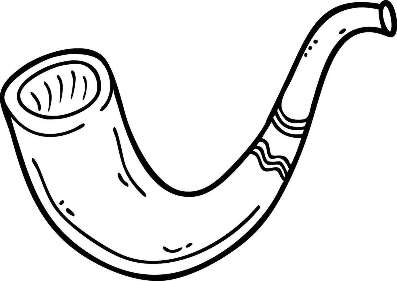 Vintage Smoking Pipe Illustration for Tobacco Enthusiasts and Collectors vector