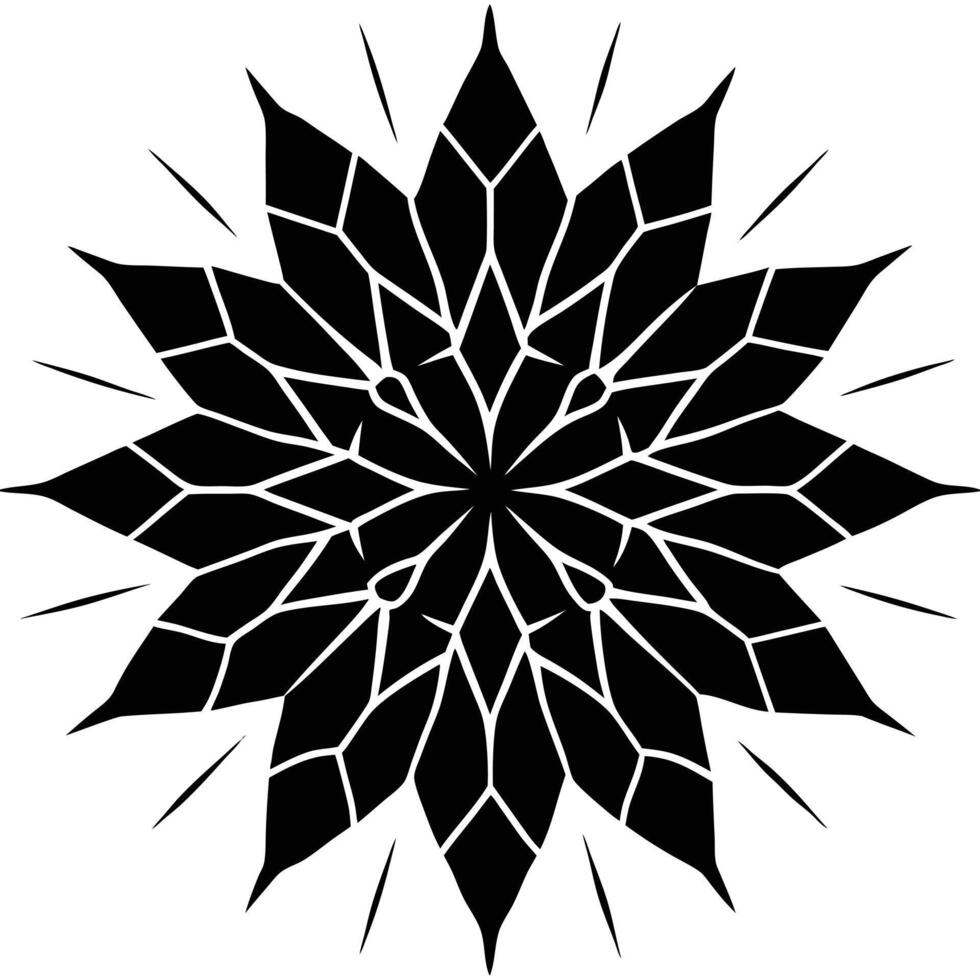 Frosted Surface with Cracks Forming Abstract Shape vector