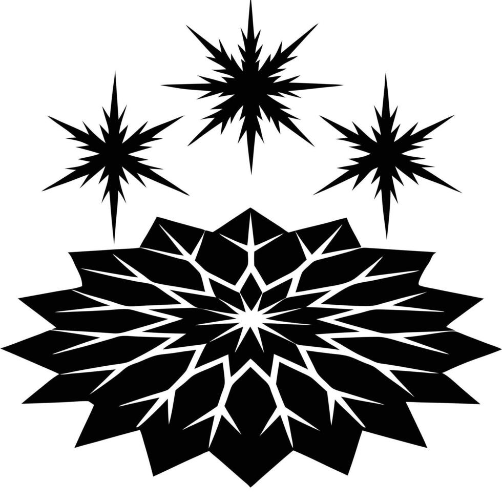 Frosty Patterns Spreading Across Barren Icy Ground vector