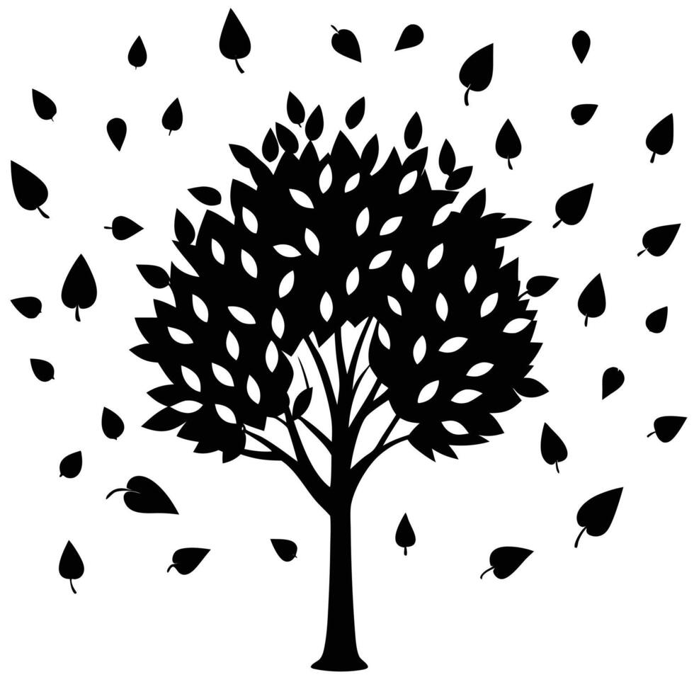 Tree Branches Shaped Like Heart vector