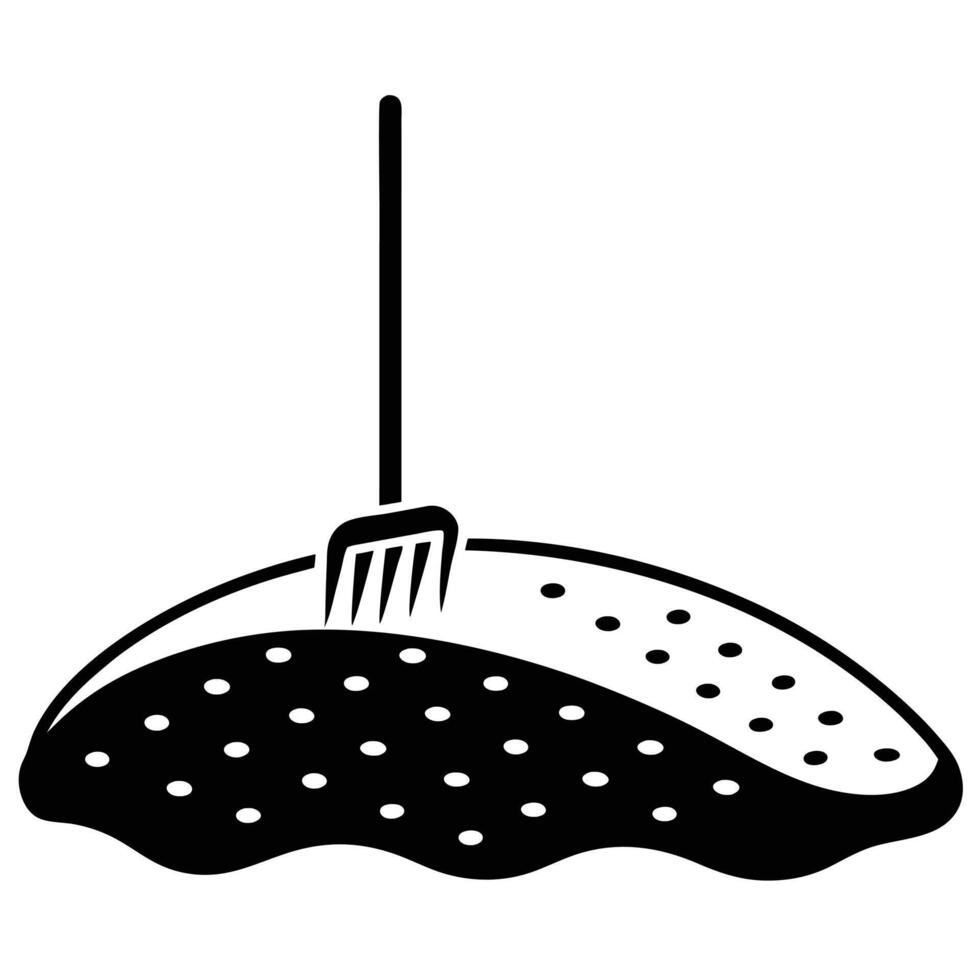 Sand Bunker Silhouetted with a Raked Design vector